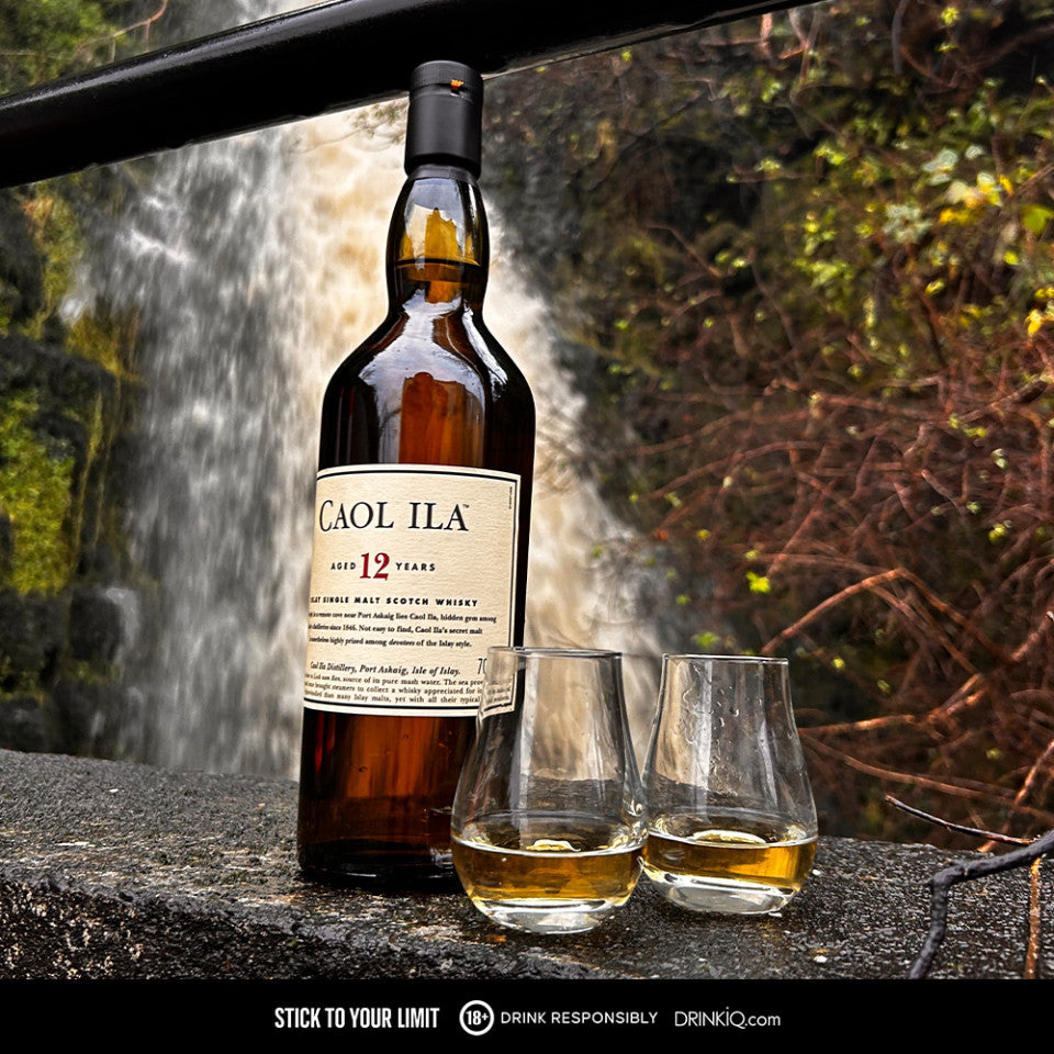 Caol Ila 12 YO 700ml with Luxury Gift Bag and Keychain