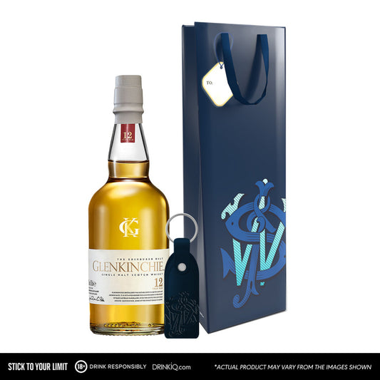 Glenkinchie 12 YO 700ml with Luxury Gift Bag and Keychain