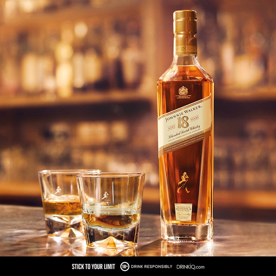Johnnie Walker 18 Year Old 750ml with Gift Bag and Keychain