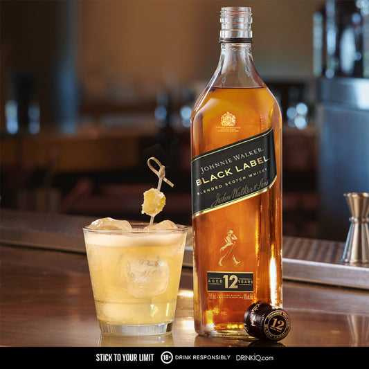 Johnnie Walker Black Label Blended Scotch Whisky 3L with Cradle