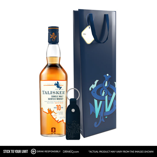 Talisker 10 YO 700ml with Luxury Gift Bag and Keychain