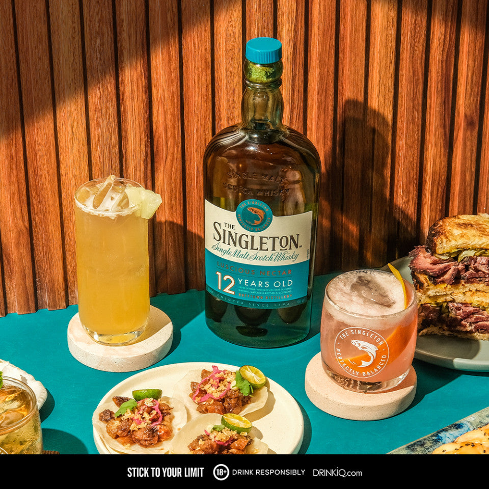 The Singleton of Dufftown 12 Year Old 700ml x Tannery Manila Coaster Pack