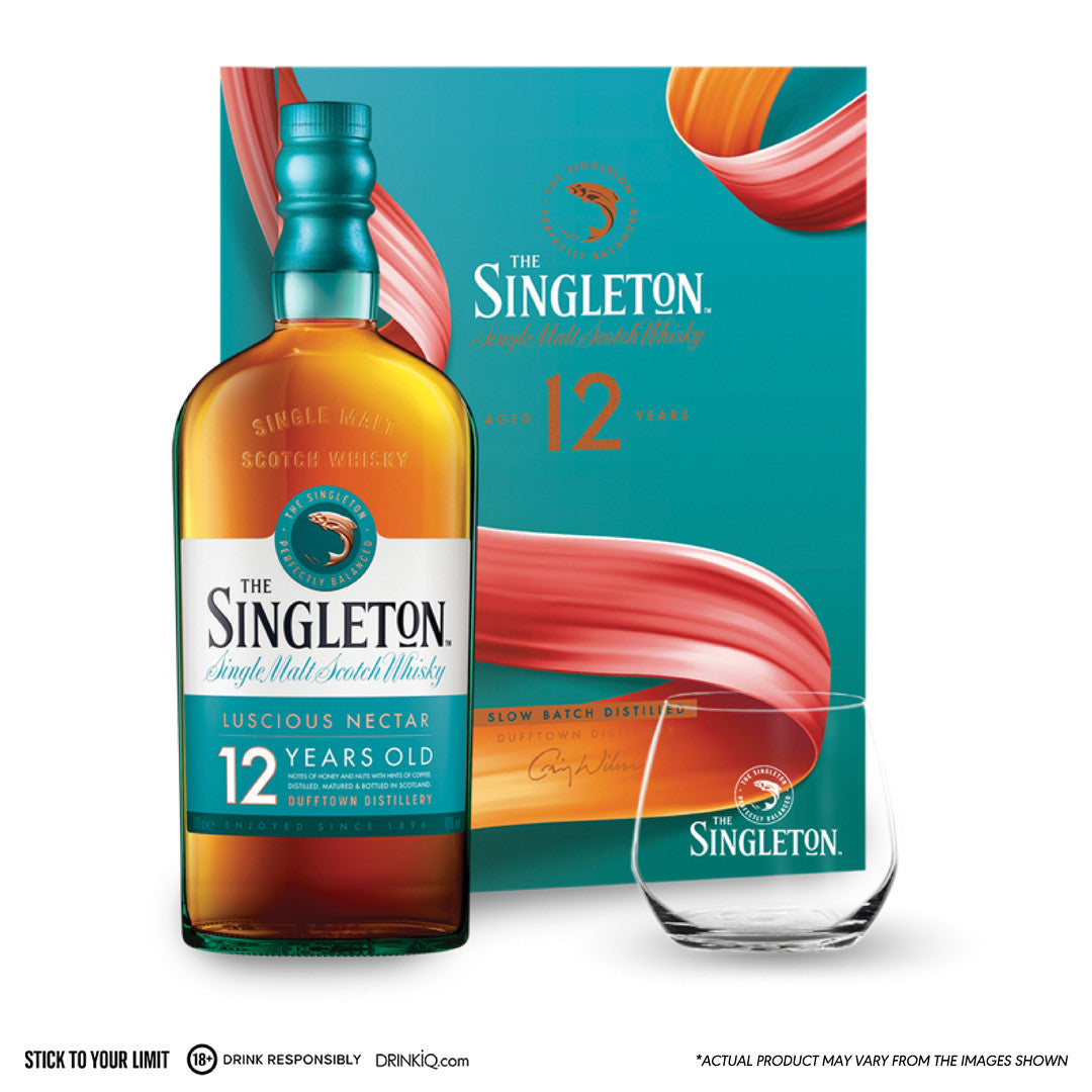 The Singleton of Dufftown 12 Year Old 700ml with (1) Rock Glass