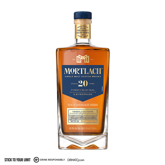 Personalized: Mortlach 20YO Single Malt Scotch Whisky 750ml