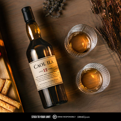 Caol Ila 12 YO 700ml with Luxury Gift Bag and Keychain