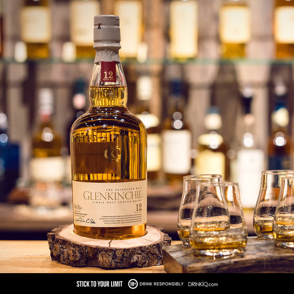 Glenkinchie 12 YO 700ml with Luxury Gift Bag and Keychain