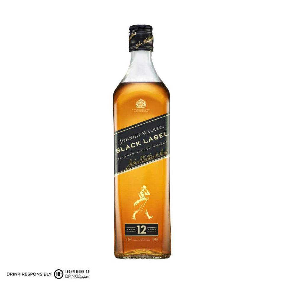 Johnnie Walker Black Label Blended Scotch Whisky 1Liter