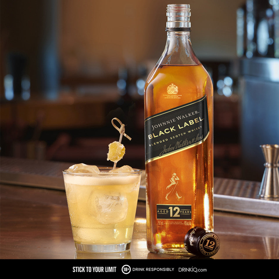 Johnnie Walker Black Label Blended Scotch Whisky 1Liter