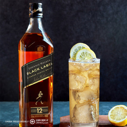 Johnnie Walker Black Label Blended Scotch Whisky 1Liter
