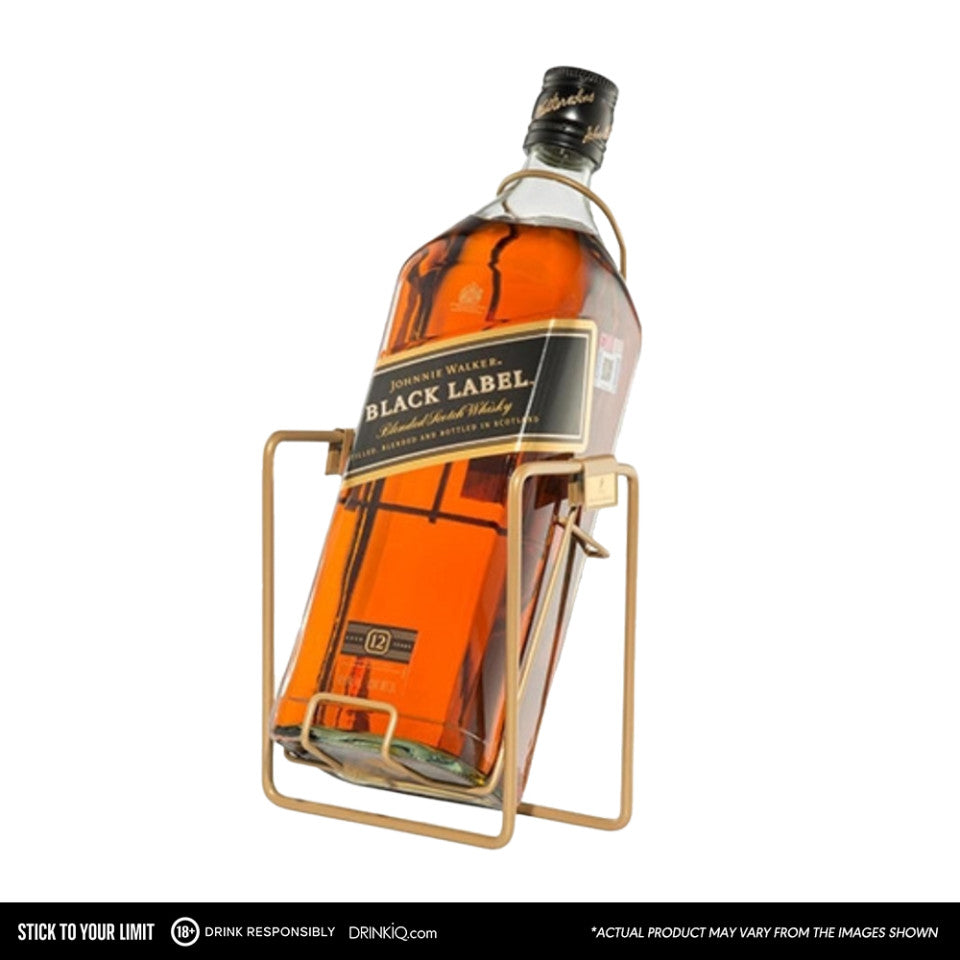 Johnnie Walker Black Label Blended Scotch Whisky 3L with Cradle