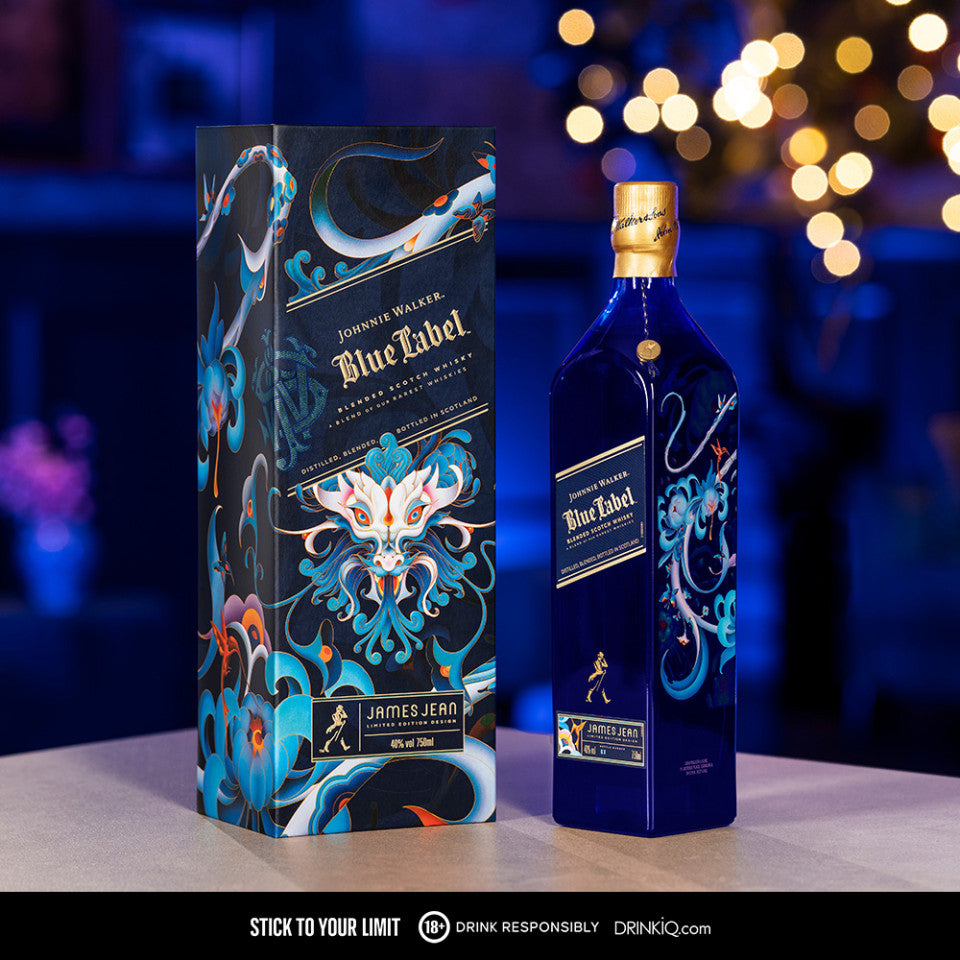 Johnnie Walker Blue Label Year of the Wood Dragon 750ml - Limited Edition Design by James Jean
