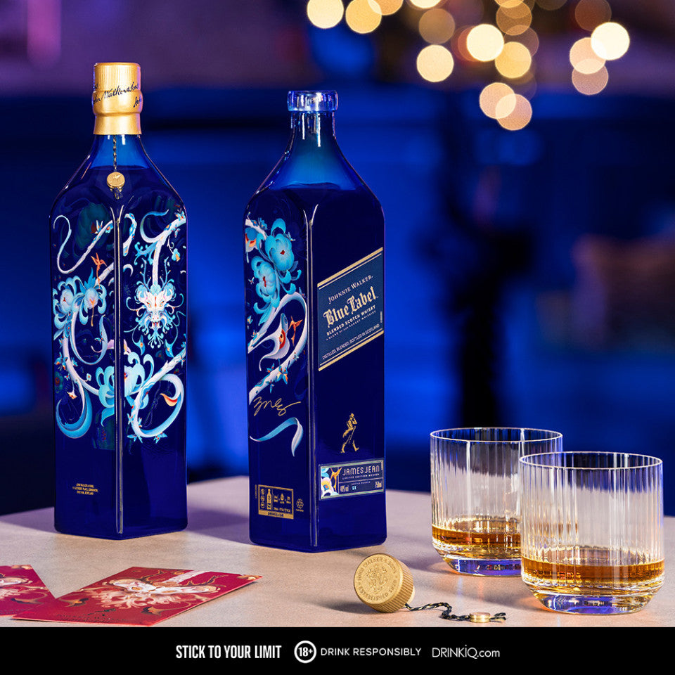 Johnnie Walker Blue Label Year of the Wood Dragon 750ml - Limited Edition Design by James Jean