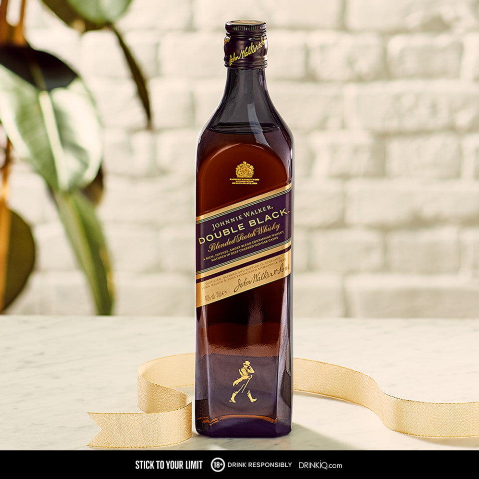 Johnnie Walker Double Black 1L with Rocks Glass