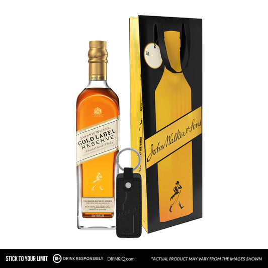 Johnnie Walker Gold Label 750ml with Gift Bag and Keychain
