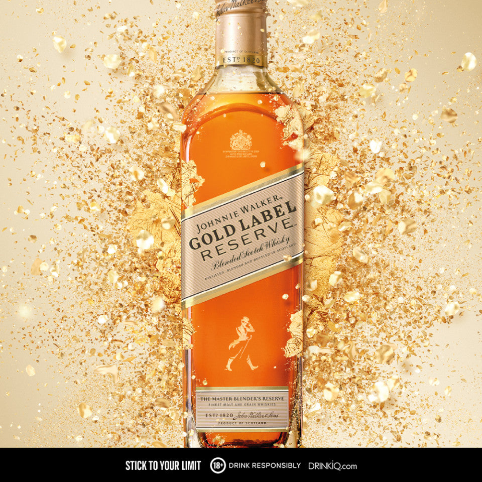 Johnnie Walker Gold Label 750ml with Gift Bag and Keychain