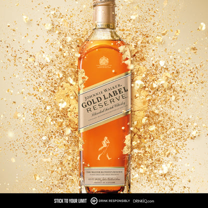 Johnnie Walker Gold Label 750ml with Gift Bag and Keychain