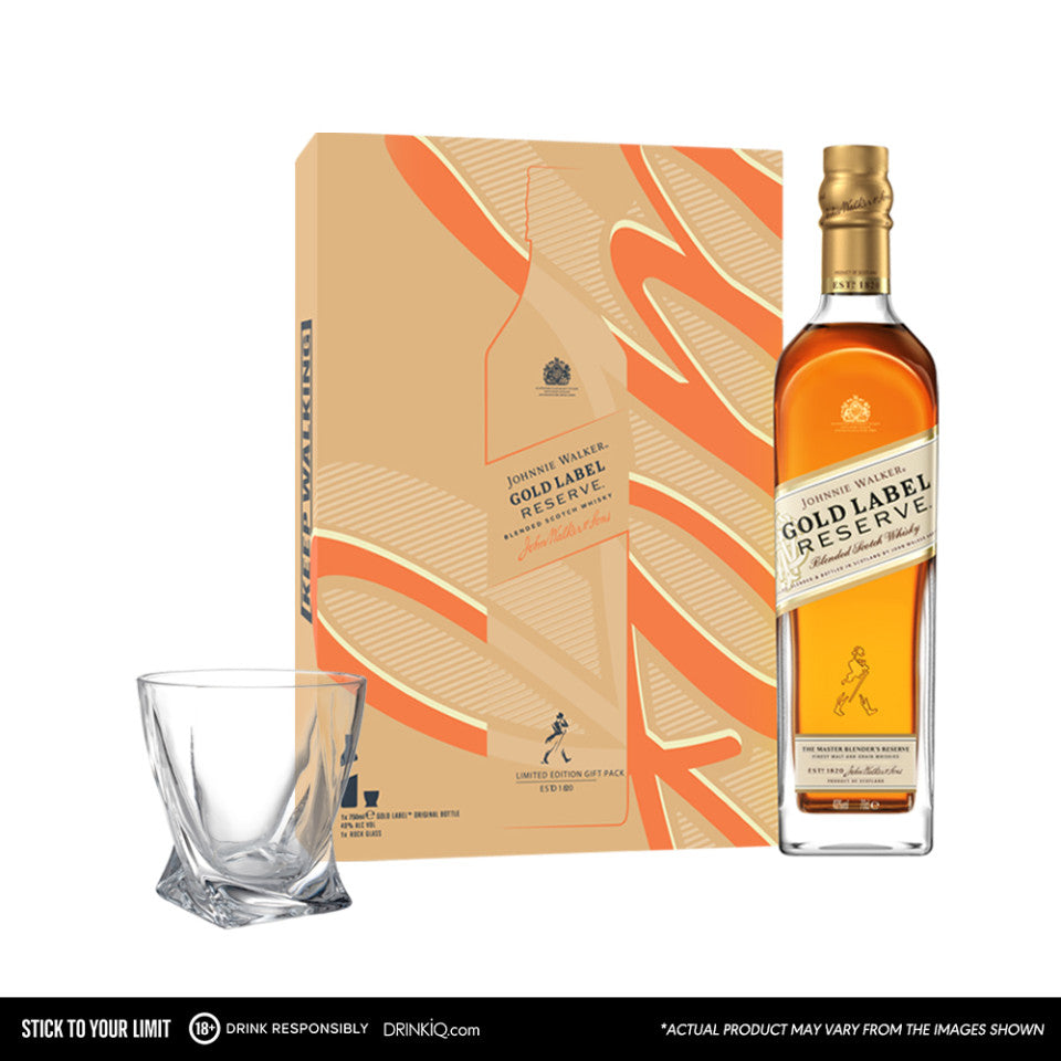 Johnnie Walker Gold Label Reserve 1L with Rocks Glass