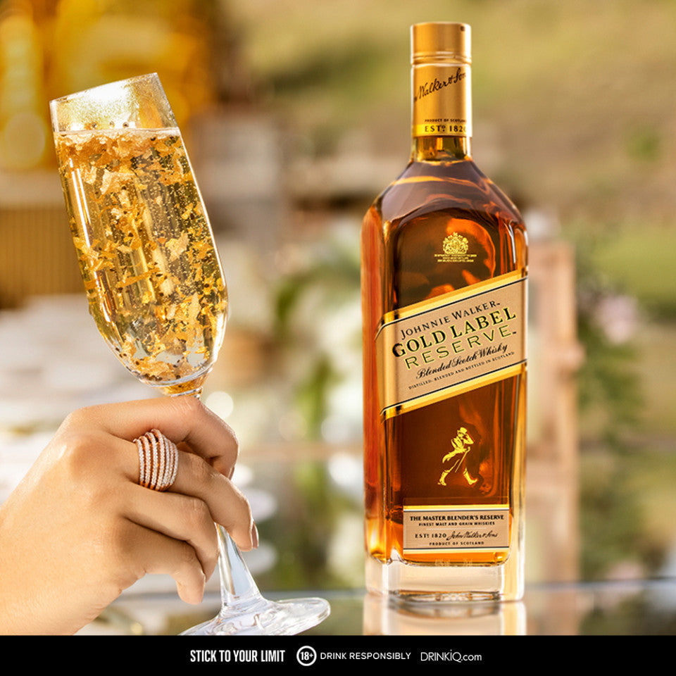 Johnnie Walker Gold Label Reserve 1L with Rocks Glass