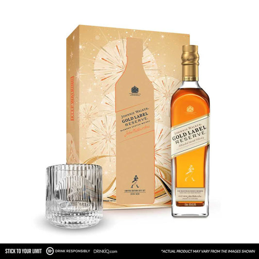 Johnnie Walker Gold Label Reserve Blended Scotch Whisky 750ml with Rocks Glass