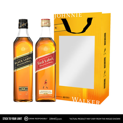 Johnnie Walker Red Label and Black Label 200ml Gift Pack