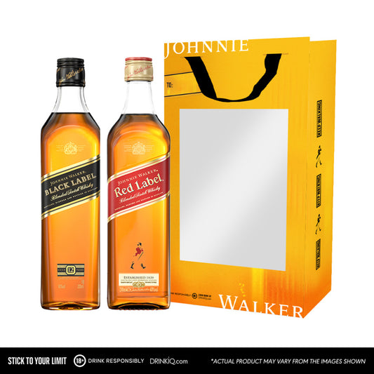 Johnnie Walker Red Label and Black Label 200ml Gift Pack