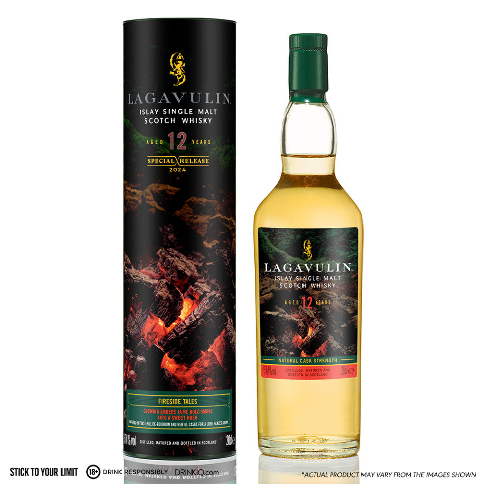 Lagavulin 12 Year Old 'Fireside Tales' Single Malt Scotch Whisky 200ml - Special Releases 2024