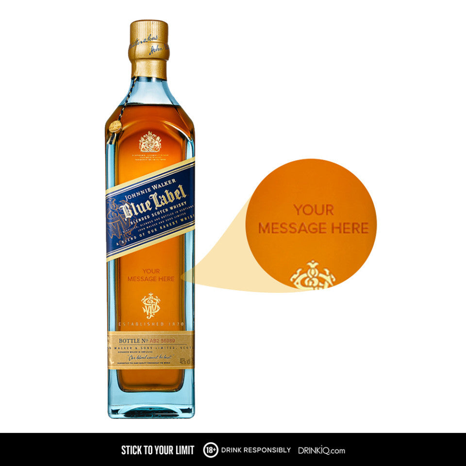 Personalized Bottle: Johnnie Walker Blue Label Blended Scotch Whisky