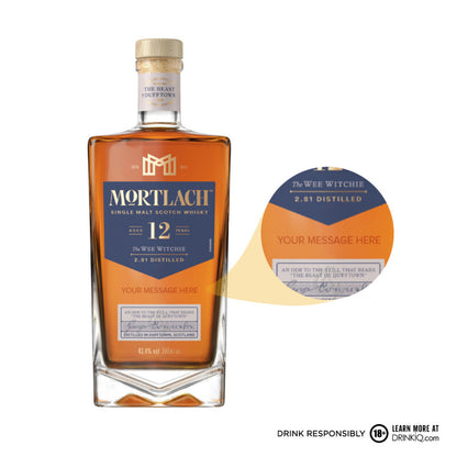 Personalized Bottle: Mortlach 12YO Single Malt Scotch Whisky