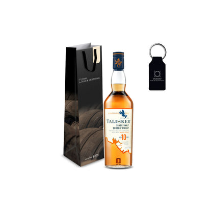 Talisker 10 YO 700ml with Luxury Gift Bag and Keychain