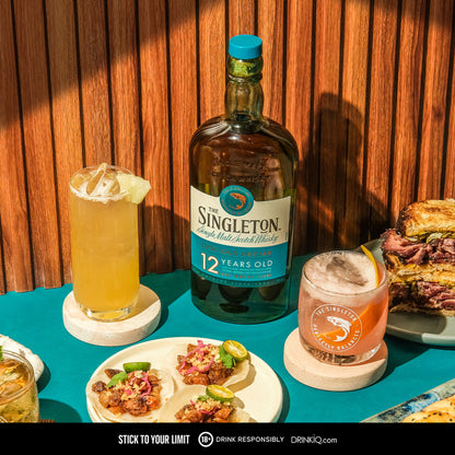 The Singleton of Dufftown 12 Year Old 700ml x Tannery Manila Coaster Pack